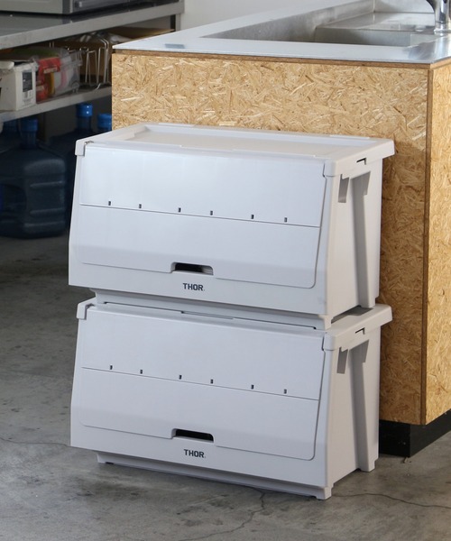 Detail（ディテール）の「THOR Door For Shelf Container ソー ドアーフォーシェルフコンテナー 収納ケース用 【前扉】 50L（収納グッズ・メンズ・オリーブ/ライトグレー/ブラック/ダークグレー/ホワイト・FREE）」の4枚目の写真