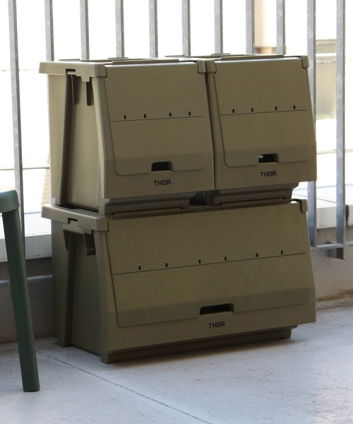 Detail（ディテール）の「THOR Door For Shelf Container ソー ドアーフォーシェルフコンテナー 収納ケース用 【前扉】 50L（収納グッズ・メンズ・オリーブ/ライトグレー/ブラック/ダークグレー/ホワイト・FREE）」の7枚目の写真