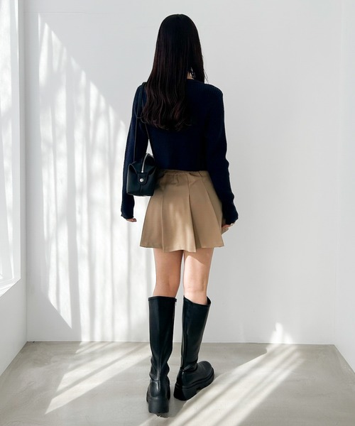 Heather（ヘザー）の「ポケットデザインプリーツミニスカート　324763（スカート・レディース・グレー/ブラック/ベージュ・S/M）」の15枚目の写真