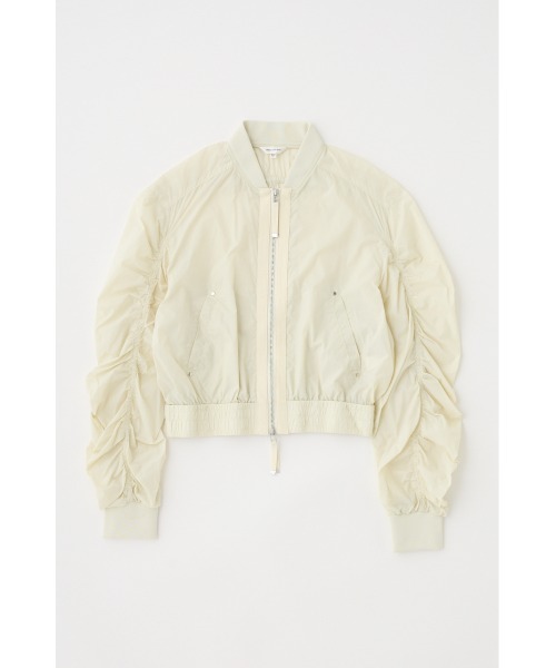 MOUSSY(マウジー)の「【セットアップ対応】FRONT ZIP FUNCTION ブルゾン(ブルゾン・レディース・ダークカーキ/キナリ/グレー・FREE)」の2枚目の写真