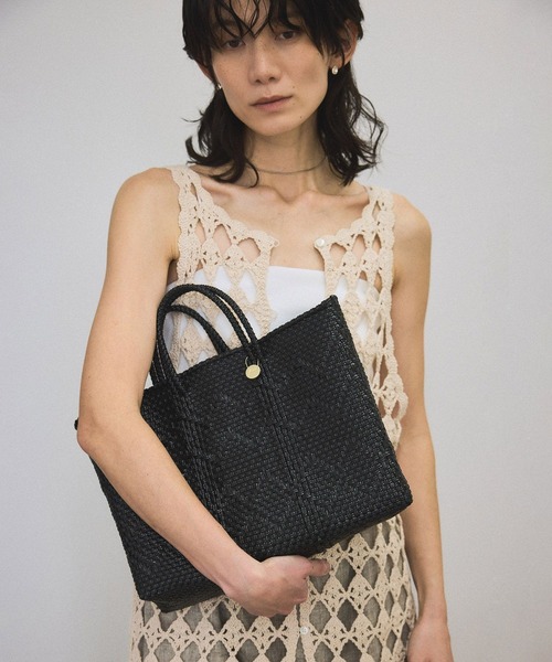 Letra（レトラ）の「【Letra（レトラ）for SALON】PRAYA short S（トートバッグ・レディース・ブラック/ブラック系その他3/オレンジ系その他4・FREE）」の4枚目の写真