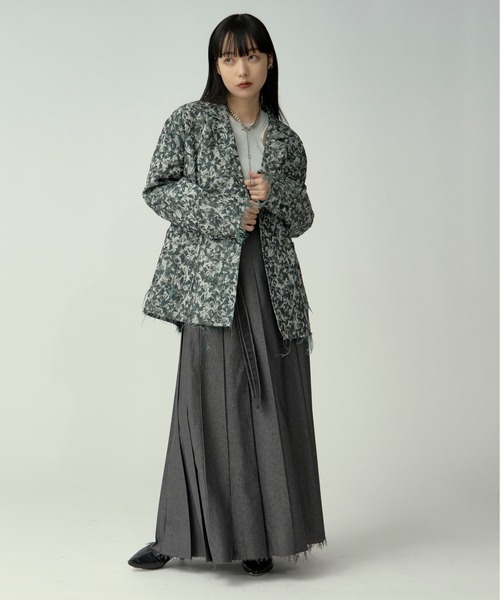 セール】Lady mode flower ジャガードジャケット（テーラード