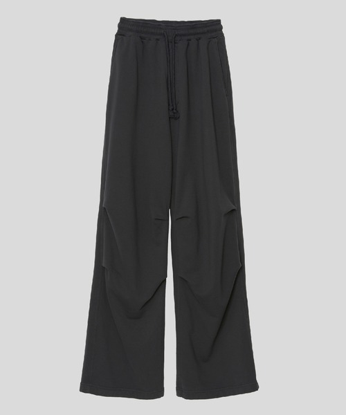 MATSUFUJI(マツフジ)の「Wide Sweat Pants(スウェットパンツ・メンズ・グレイッシュベージュ/ダークグレー・2/3)」の6枚目の写真