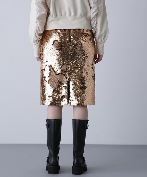 ROSE BUD(ローズバッド)の「SPANGLE SKIRT(スカート・レディース・ネイビー/ゴールド・ONE SIZE)」の21枚目の写真