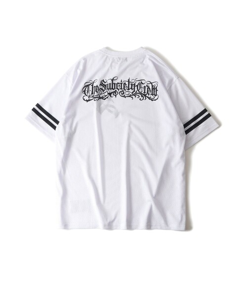 Subciety(サブサエティ)の「Mesh football tee(Tシャツ/カットソー・メンズ・ブラック/レッド/ホワイト・X-LARGE/LARGE/MEDIUM/SMALL)」の21枚目の写真