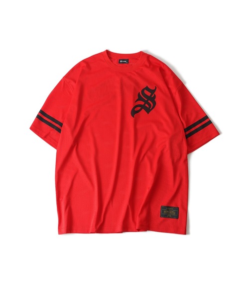 Subciety（サブサエティ）の「Mesh football tee（Tシャツ/カットソー・メンズ・ブラック/レッド/ホワイト・X-LARGE/LARGE/MEDIUM/SMALL）」の9枚目の写真