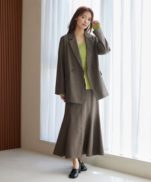 mysty woman(ミスティウーマン)の「Vネックカーディガン×ニットビスチェSET 324730(カーディガン/ボレロ・レディース・ブラック/ライトグリーン/オフホワイト・FREE)」の13枚目の写真