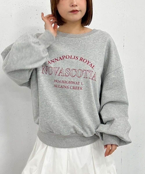 archives（アルシーヴ）の「ロゴミドルスウェット（スウェット・レディース・ネイビー/グレー/アイボリー・MEDIUM）」の21枚目の写真