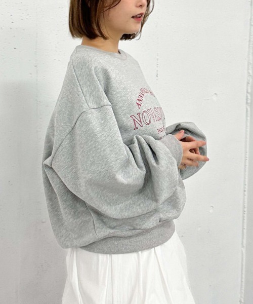 archives（アルシーヴ）の「ロゴミドルスウェット（スウェット・レディース・ネイビー/グレー/アイボリー・MEDIUM）」の22枚目の写真