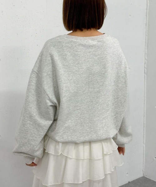 archives（アルシーヴ）の「ロゴミドルスウェット（スウェット・レディース・ネイビー/グレー/アイボリー・MEDIUM）」の16枚目の写真