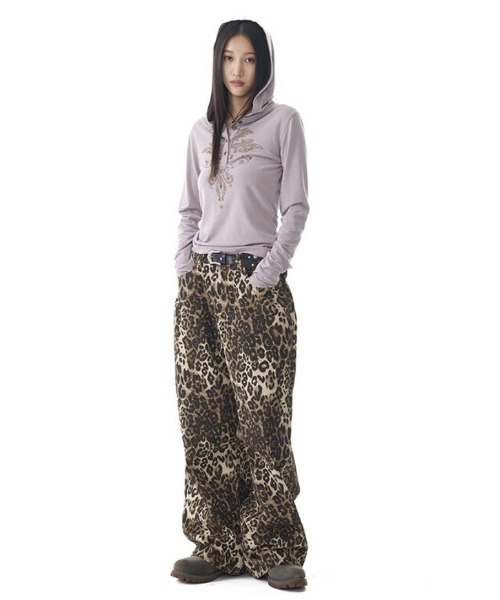 AAKAM】Studded Leaf Hooded Long Sleeve（Tシャツ/カットソー
