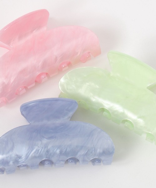 LAKOLE（ラコレ）の「カラーマーブルバンスクリップ / 291482（バレッタ/ヘアクリップ・レディース・ピンク/グリーン/ベージュ/ブルー・FREE）」の11枚目の写真