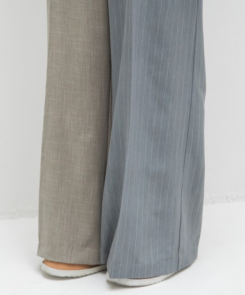 AULA AILA（アウラアイラ）の「アシンメトリーサロペット（サロペット/オーバーオール・レディース・ブラック/グレー/グレイッシュベージュ・1/0）」の7枚目の写真