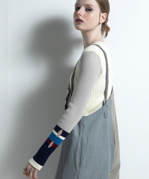 新品AULA AILA サロペットASYMMETRY SALOPETTEグレー1 ASYMMETRY SALOPETTE — aulaaila