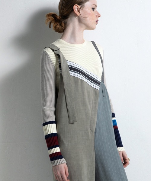 アシンメトリーサロペット（サロペット/オーバーオール）｜AULA