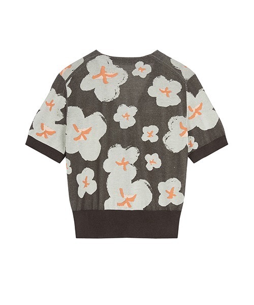 JNBY（ジェーエヌビーワイ）の「Bloom V-neck Cardigan / Vネックカーディガン（ニット/セーター・レディース・グレー/ブラウン・38/40）」の10枚目の写真