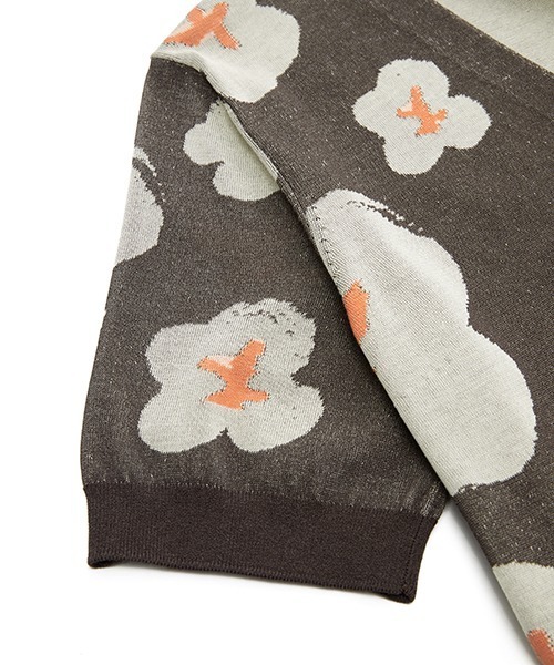 JNBY（ジェーエヌビーワイ）の「Bloom V-neck Cardigan / Vネックカーディガン（ニット/セーター・レディース・グレー/ブラウン・38/40）」の13枚目の写真