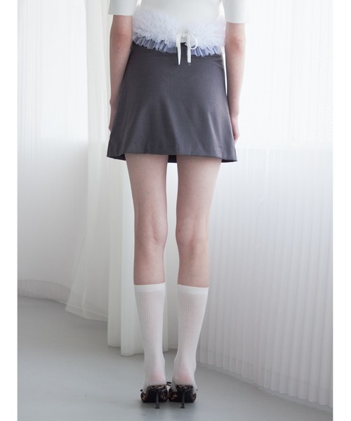 etre loin(エトルワン)の「Rose mini skirt(スカート・レディース・ブルー/グレー/ブラック・M)」の17枚目の写真