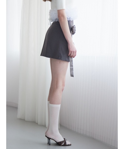 etre loin(エトルワン)の「Rose mini skirt(スカート・レディース・ブルー/グレー/ブラック・M)」の18枚目の写真