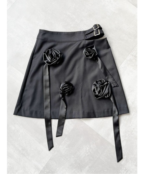 etre loin(エトルワン)の「Rose mini skirt(スカート・レディース・ブルー/グレー/ブラック・M)」の10枚目の写真