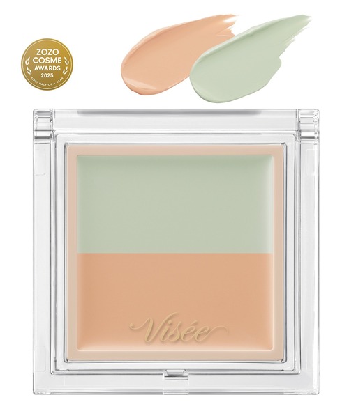 Visee（ヴィセ）の「カラーデュオ トリック コンシーラー（コンシーラー・レディース・01 レッドトリック (ナチュラルベージュ)/04 ピンクベージュトリック/02 グリーントリック (ナチュラルベージュ)/03 ベージュトリック・FREE）」の2枚目の写真