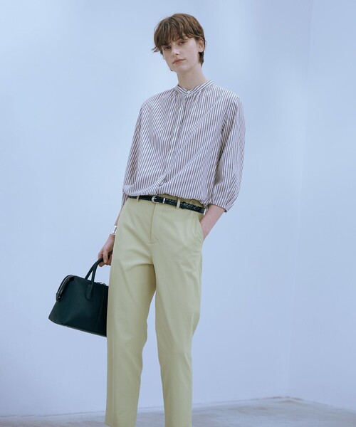 J.PRESS(ジェイプレス)の「【洗える・接触冷感・UVケア・吸水速乾・防透け】麻シェルドライ テーパード パンツ(その他パンツ・レディース・アイボリー系/ネイビー系/ライトグリーン系/カーキ系・13/9/11/7)」の7枚目の写真