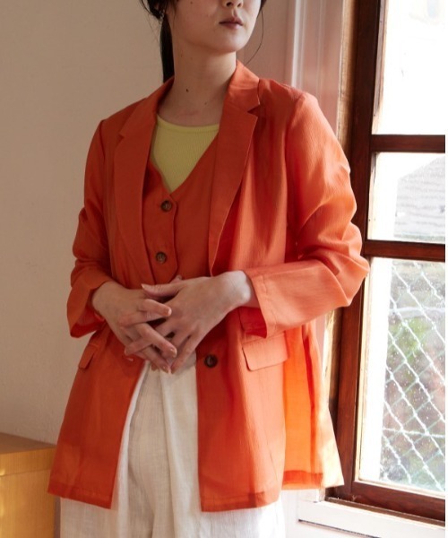 セール】Sint sheer jacket シントシアージャケット（テーラード