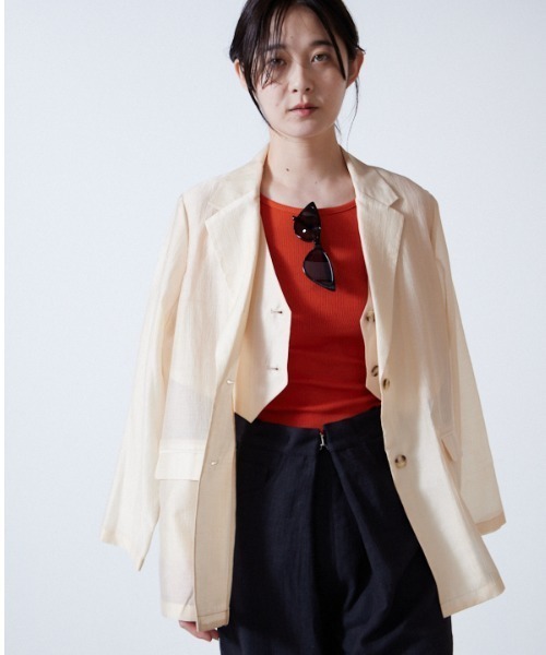 セール】Sint sheer jacket シントシアージャケット（テーラード