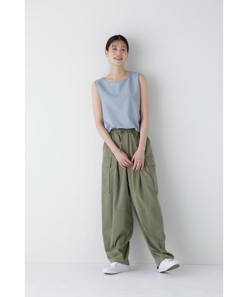 L'Appartementフィブリルサテン カーゴパンツ 34