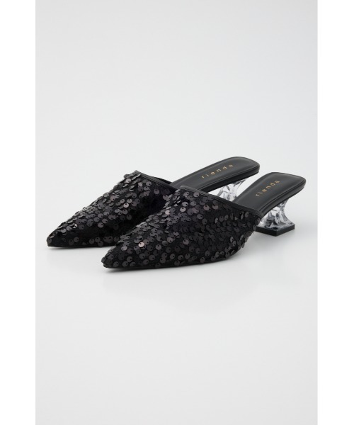 rienda(リエンダ)の「スパンコールミュール(パンプス・レディース・ブラック/ピンク・SMALL/MEDIUM/LARGE)」の3枚目の写真