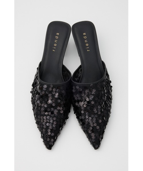 rienda(リエンダ)の「スパンコールミュール(パンプス・レディース・ブラック/ピンク・SMALL/MEDIUM/LARGE)」の4枚目の写真