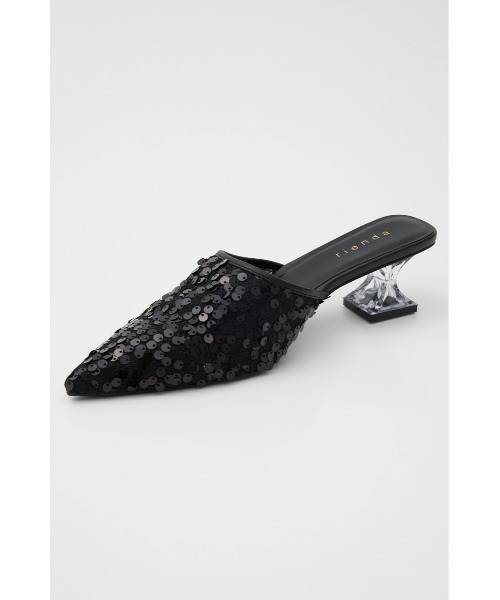 rienda(リエンダ)の「スパンコールミュール(パンプス・レディース・ブラック/ピンク・SMALL/MEDIUM/LARGE)」の8枚目の写真