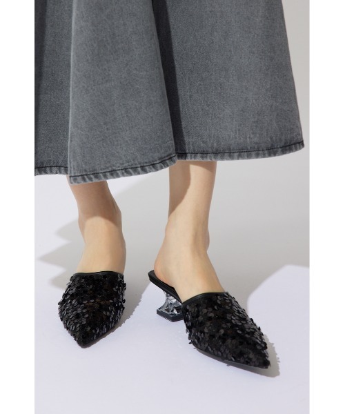 rienda(リエンダ)の「スパンコールミュール(パンプス・レディース・ブラック/ピンク・SMALL/MEDIUM/LARGE)」の11枚目の写真