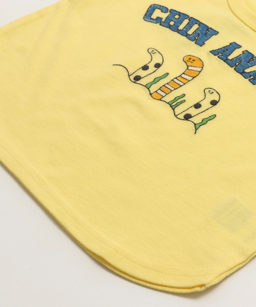 chil2（チルツー）の「ステッチ刺繍半袖Tシャツ（Tシャツ/カットソー・キッズ・サックスブルー/ホワイト/ピンク/ネイビー/イエロー・80ｃｍ/90cm/100cm/110cm/120cm/130cm）」の10枚目の写真