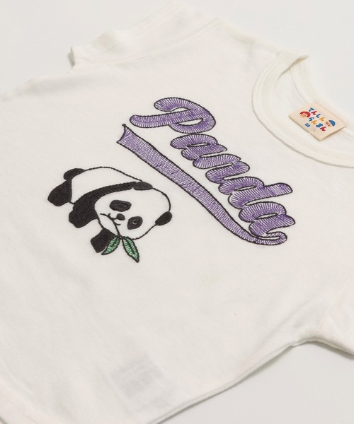 chil2（チルツー）の「ステッチ刺繍半袖Tシャツ（Tシャツ/カットソー・キッズ・サックスブルー/ホワイト/ピンク/ネイビー/イエロー・80ｃｍ/90cm/100cm/110cm/120cm/130cm）」の14枚目の写真