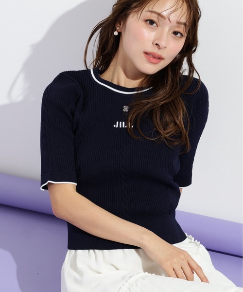 半袖ジャガードニット 半袖ジャガードニット | JILL by JILL STUART（ジル バイ ジル