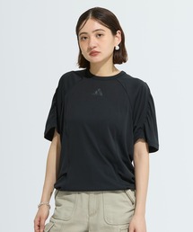 adidas グリーン 長袖シャツ フランス製　L 古着　トレスポ　レントン Old adidas アディダス ゴルフ エンボスプリント ラグラン