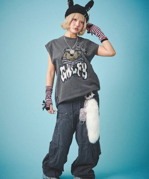 GALFY(ガルフィー)の「GALFY-反戦パンツ(その他パンツ・メンズ・ブラック/ピンク/ワイン・L/XL)」の10枚目の写真