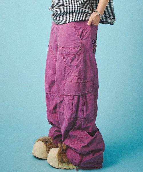 GALFY(ガルフィー)の「GALFY-反戦パンツ(その他パンツ・メンズ・ブラック/ピンク/ワイン・L/XL)」の8枚目の写真