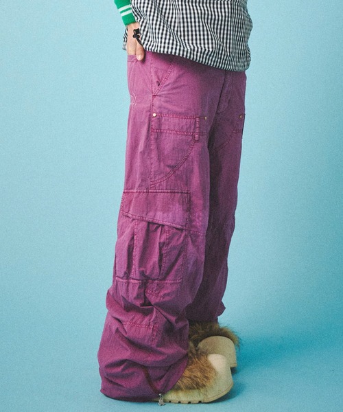 GALFY(ガルフィー)の「GALFY-反戦パンツ(その他パンツ・メンズ・ブラック/ピンク/ワイン・L/XL)」の6枚目の写真