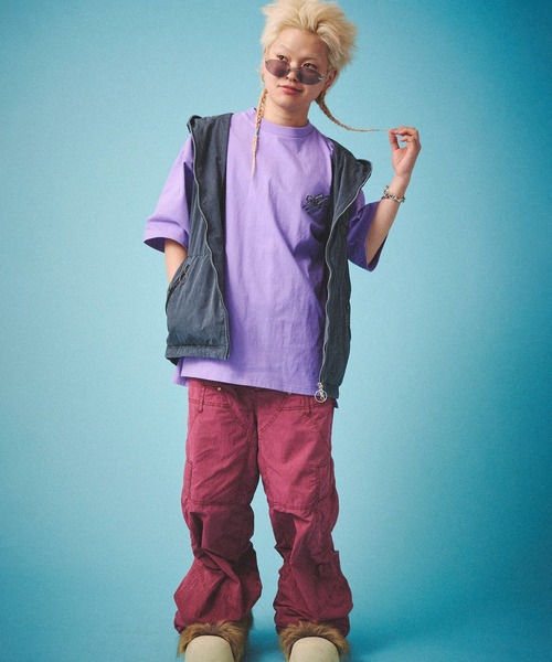 GALFY(ガルフィー)の「GALFY-反戦パンツ(その他パンツ・メンズ・ブラック/ピンク/ワイン・L/XL)」の19枚目の写真