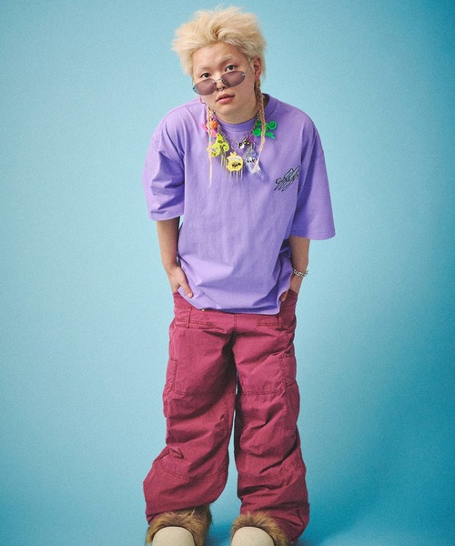 GALFY(ガルフィー)の「GALFY-反戦パンツ(その他パンツ・メンズ・ブラック/ピンク/ワイン・L/XL)」の5枚目の写真