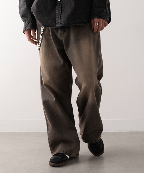 VINTAGE(ヴィンテージ)の「【HAUS】ヴィンテージグラデーションワイドストレートデニム(デニムパンツ・メンズ・ブラック/ブルー系その他5/ブルー系4/ブルー系その他/ブルー系その他2/ブルー系その他3・L/LL/M/S)」の1枚目の写真