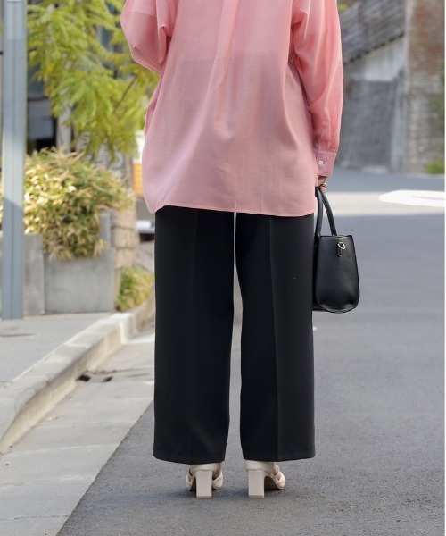 Right-on(ライトオン)の「【OWN】「キレカナ」3Dワイドパンツ(その他パンツ・レディース・ネイビー/ベージュ/ブラック・M/L/XL/S)」の20枚目の写真