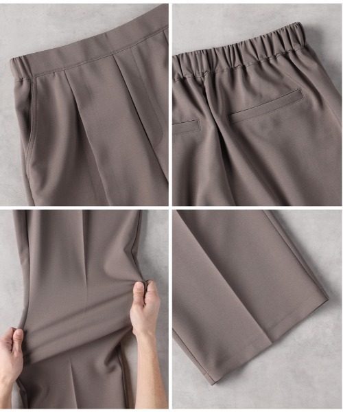 Right-on(ライトオン)の「【OWN】「キレカナ」3Dワイドパンツ(その他パンツ・レディース・ネイビー/ベージュ/ブラック・M/L/XL/S)」の6枚目の写真