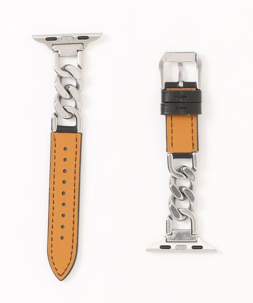 Me%（ミィパーセント）の「【ステンレス】AppleWatchチェーンゴウヒバンド 326036（デジタル腕時計・レディース・アイボリー/ブラック/ベージュ・MEDIUM）」の7枚目の写真