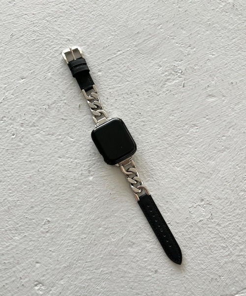 Me%（ミィパーセント）の「【ステンレス】AppleWatchチェーンゴウヒバンド 326036（デジタル腕時計・レディース・アイボリー/ブラック/ベージュ・MEDIUM）」の13枚目の写真