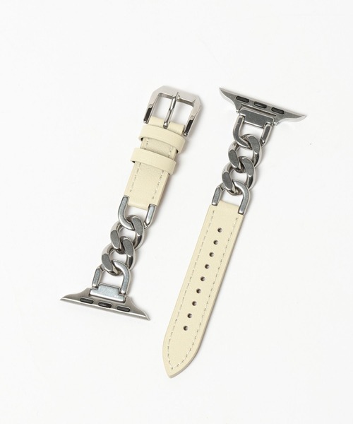 Me%（ミィパーセント）の「【ステンレス】AppleWatchチェーンゴウヒバンド 326036（デジタル腕時計・レディース・アイボリー/ブラック/ベージュ・MEDIUM）」の17枚目の写真