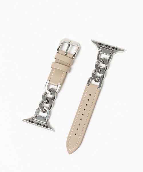 Me%（ミィパーセント）の「【ステンレス】AppleWatchチェーンゴウヒバンド 326036（デジタル腕時計・レディース・アイボリー/ブラック/ベージュ・MEDIUM）」の19枚目の写真