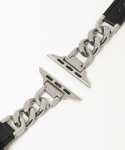 Me%（ミィパーセント）の「【ステンレス】AppleWatchチェーンゴウヒバンド 326036（デジタル腕時計・レディース・アイボリー/ブラック/ベージュ・MEDIUM）」の20枚目の写真